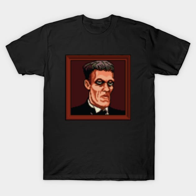 Lurch Portrait Pixel Art T-Shirt by inotyler